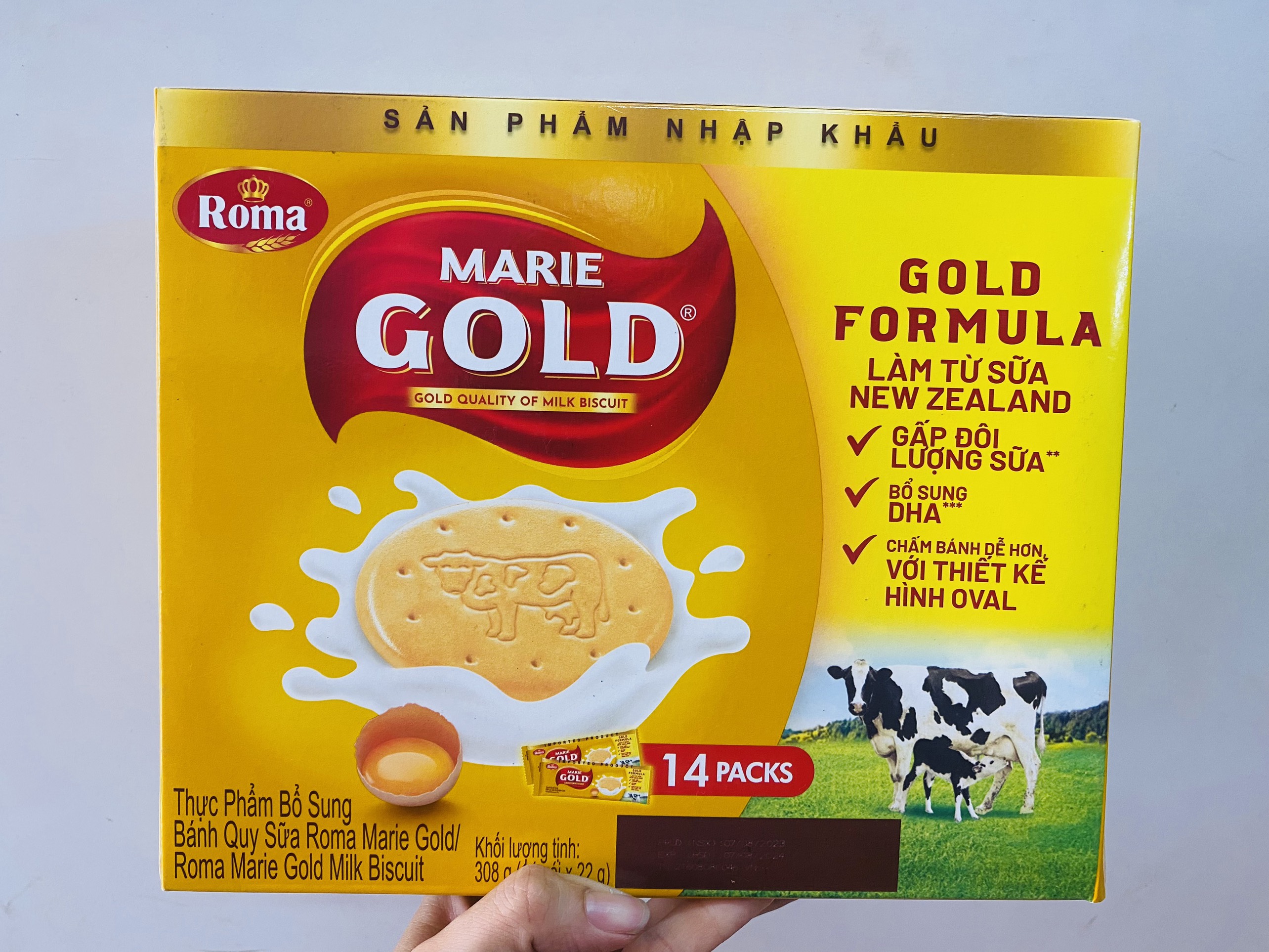 Bánh quy sữa roma marie gold mayora 308g