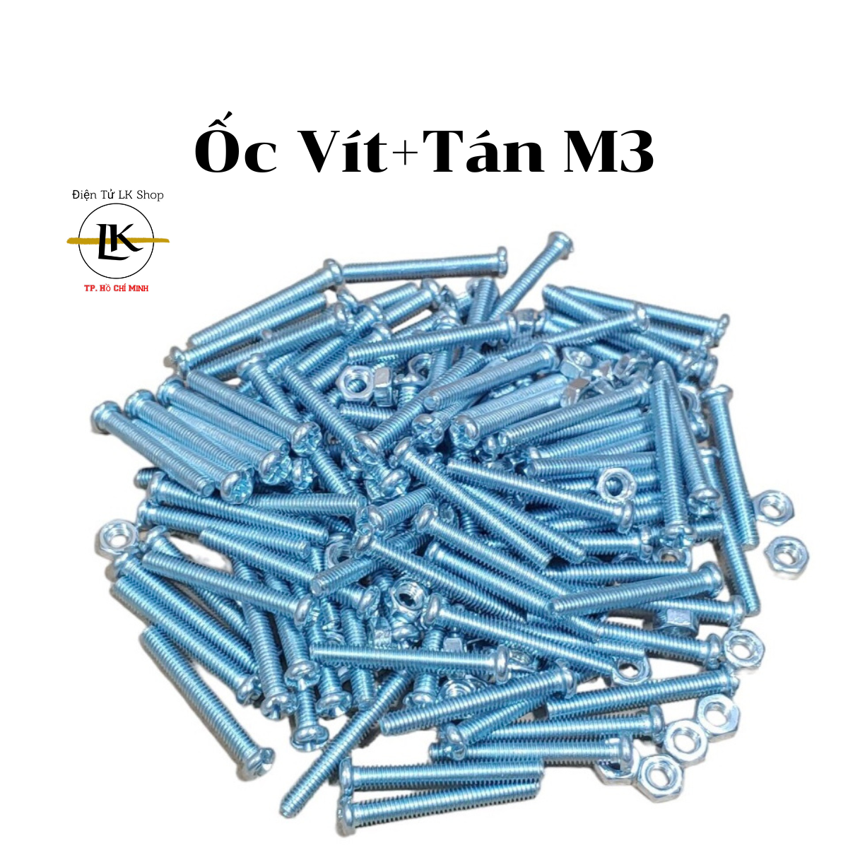 Ốc vít tán 3li ốc vít tán m3 dài 1cm/1.2cm/1.5cm/2cm/3cm/4cm/5cm-điện tử lk shop