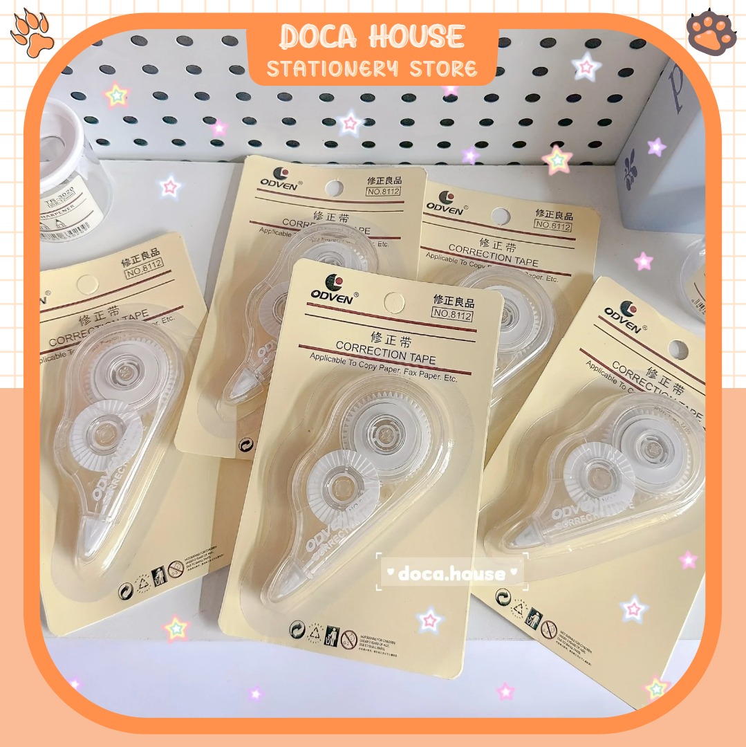 Bút Xóa Giấy Dạng Kéo Trong Suốt MUJI Style Nhanh Khô Bám Dính Tốt Nhỏ Gọn Tiện Lợi Dành Cho Học Sinh Văn Phòng