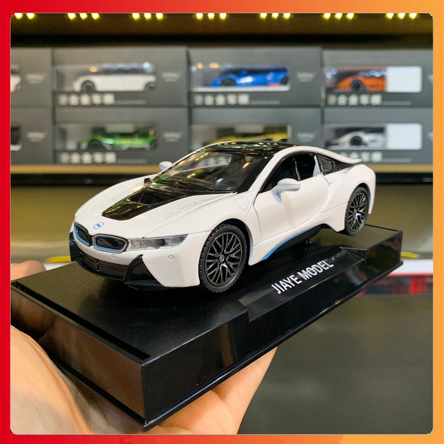 Xe mô hình bmw i8 tỉ lệ 1:32 double horses