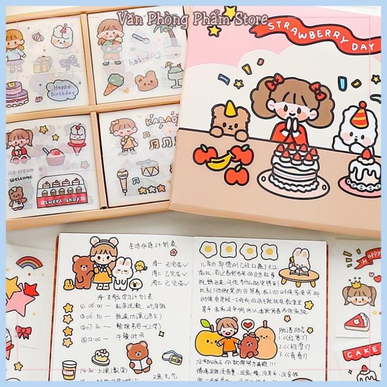 Hình dán cute dễ thương chống nước ,sticker dán laptop ,mũ bảo hiểm ,trang trí