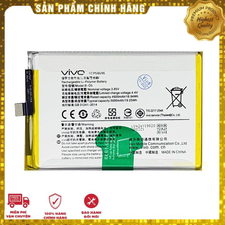 Pin vivo y20 y30 y12s y20s b-o5 5000mah zin + tặng siu dán pin + freeship