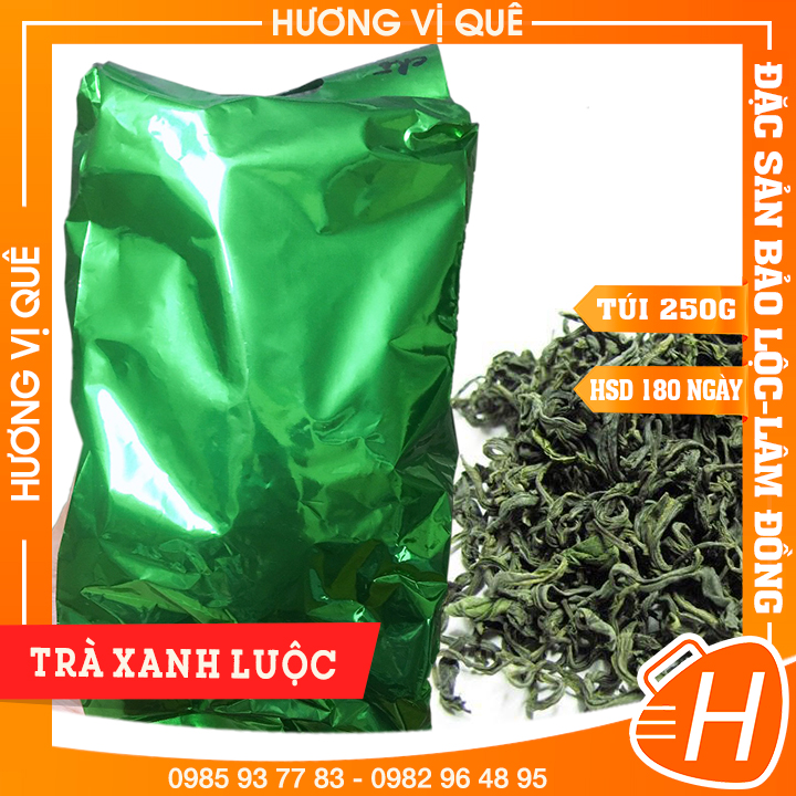 Trà xanh luộc bảo lộc - hộp 200g - đặc sản bảo lộc lâm đồng