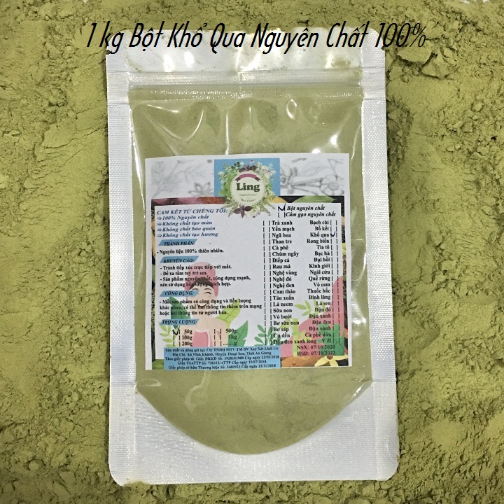 500g-1 Kg Bột Khổ Qua Rừng sấy lạnh có giấy VSATTP và ĐKKD nguyên chất thiên nhiên 100% dùng để đắp mặt đa công dụng