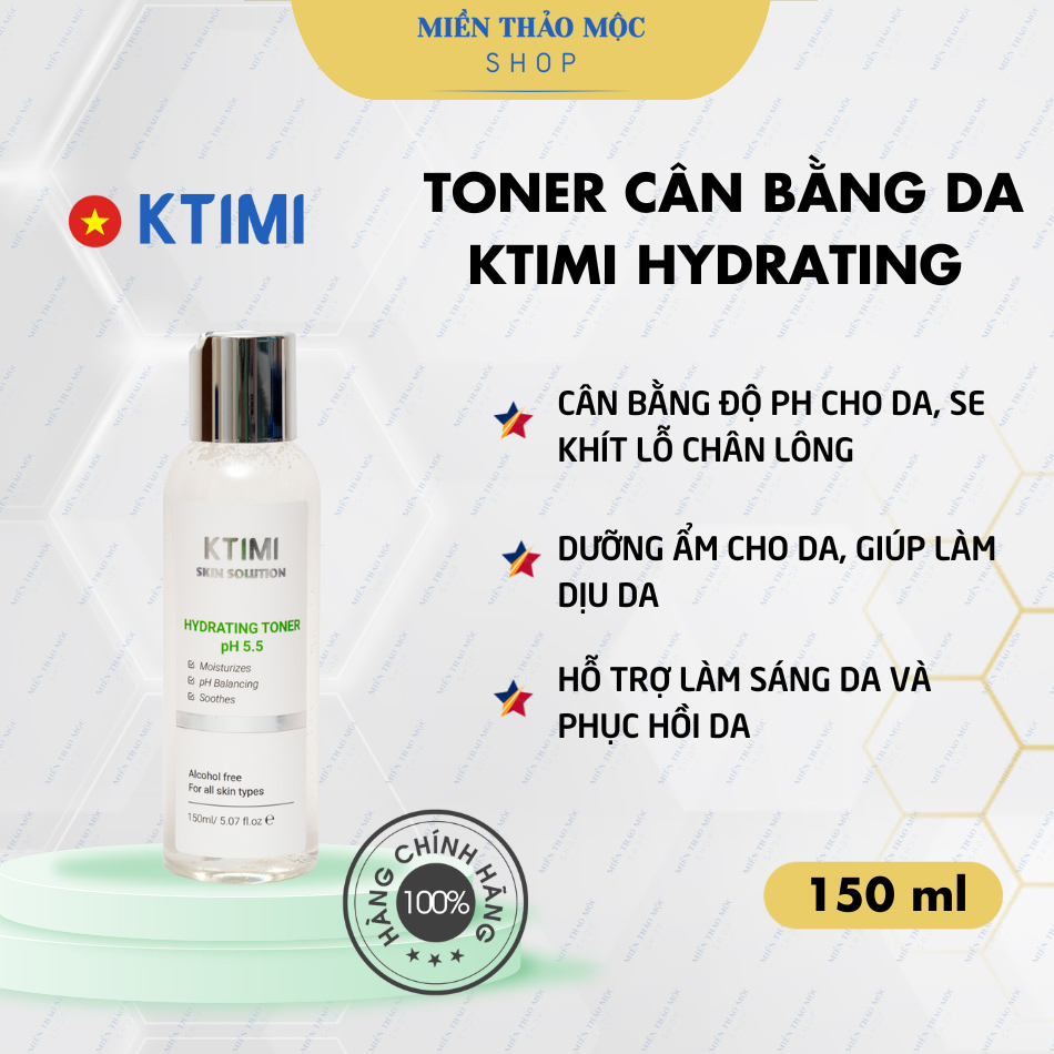 KTIMI - Toner cân bằng da HYDRATING TONER KTIMI 150ml