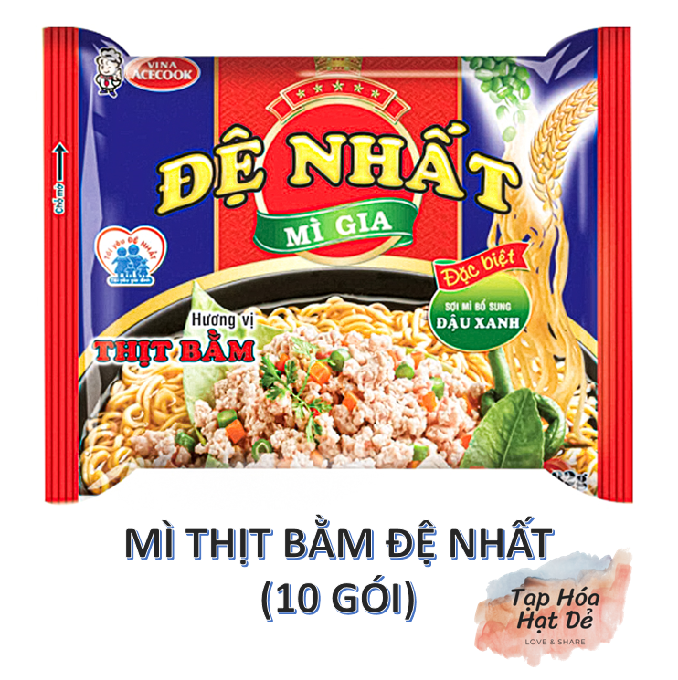 Combo 10 gói mì đệ nhất vị thịt bằm