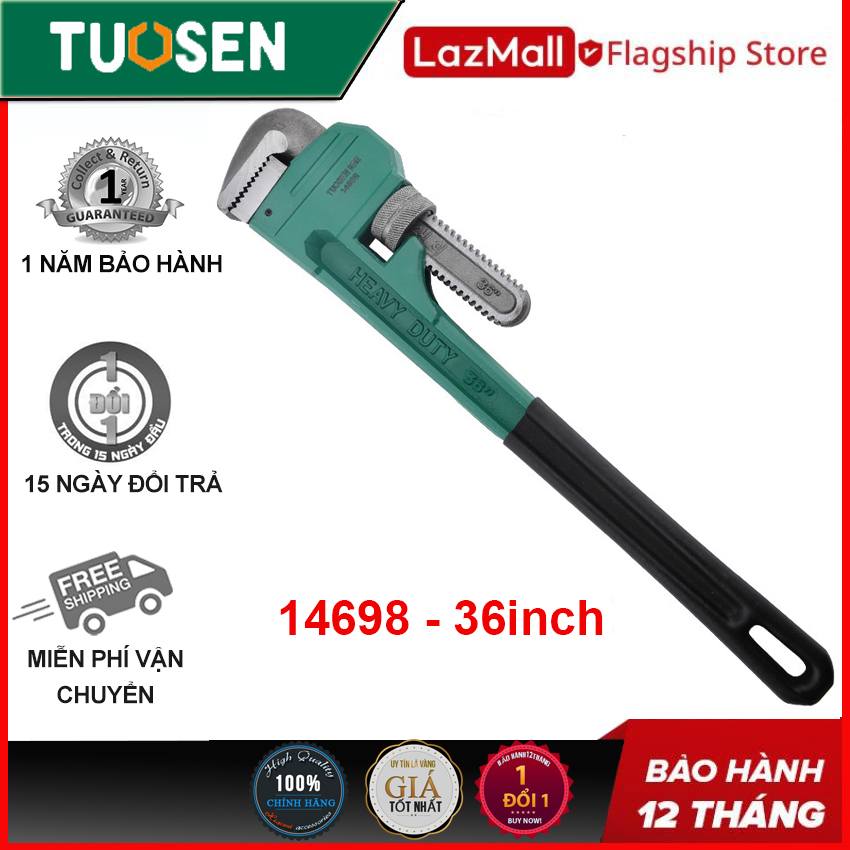 Mỏ Lết 36inch Sửa Ống Nước TUOSEN - kìm nước chuyên dụng cho ae thợ sửa chữa - mỏ lết răng 36inch Tuosen