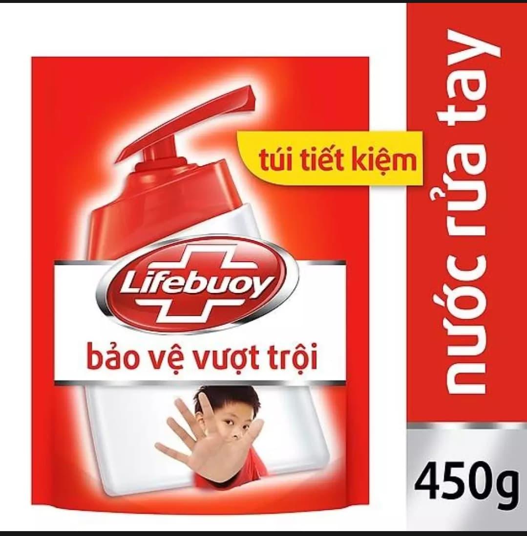 [HCM]Nước rửa tay Lifebuoy bảo vệ vượt trội túi 450g