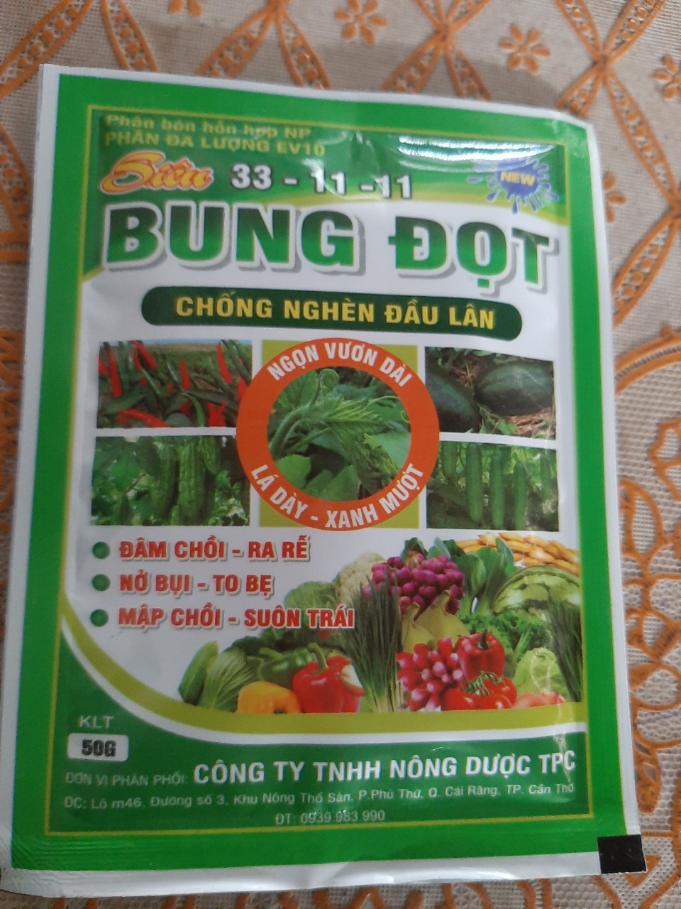 Siêu bung đọt 33-11-11 : bung đọt, mập đọt, nở bụi, mập chồi, suôn trái, kích ra rễ