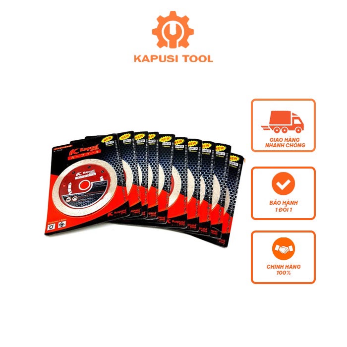 Lưỡi cắt bê tông, gạch men khô và ướt kapusi nhật bản 105mm, lưỡi cắt sắc bén, nhanh, chuẩn xác