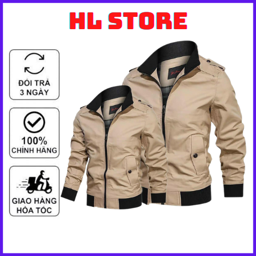 Áo khoác kaki cặp nam nữ chất kaki 2 lớp có 5 màu