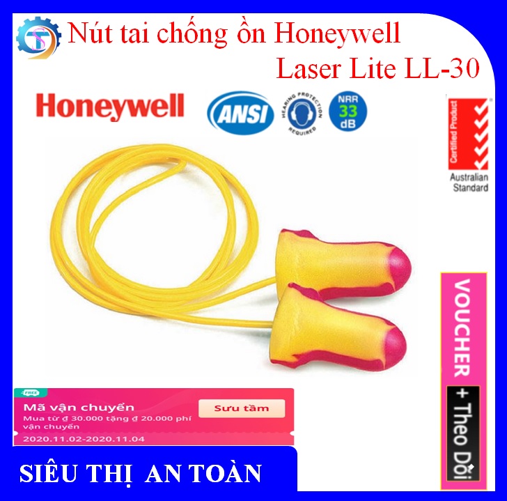 Nút tai chống ồn Honeywell Laser Lite LL-30 cao cấp - Hàng Chính Hãng