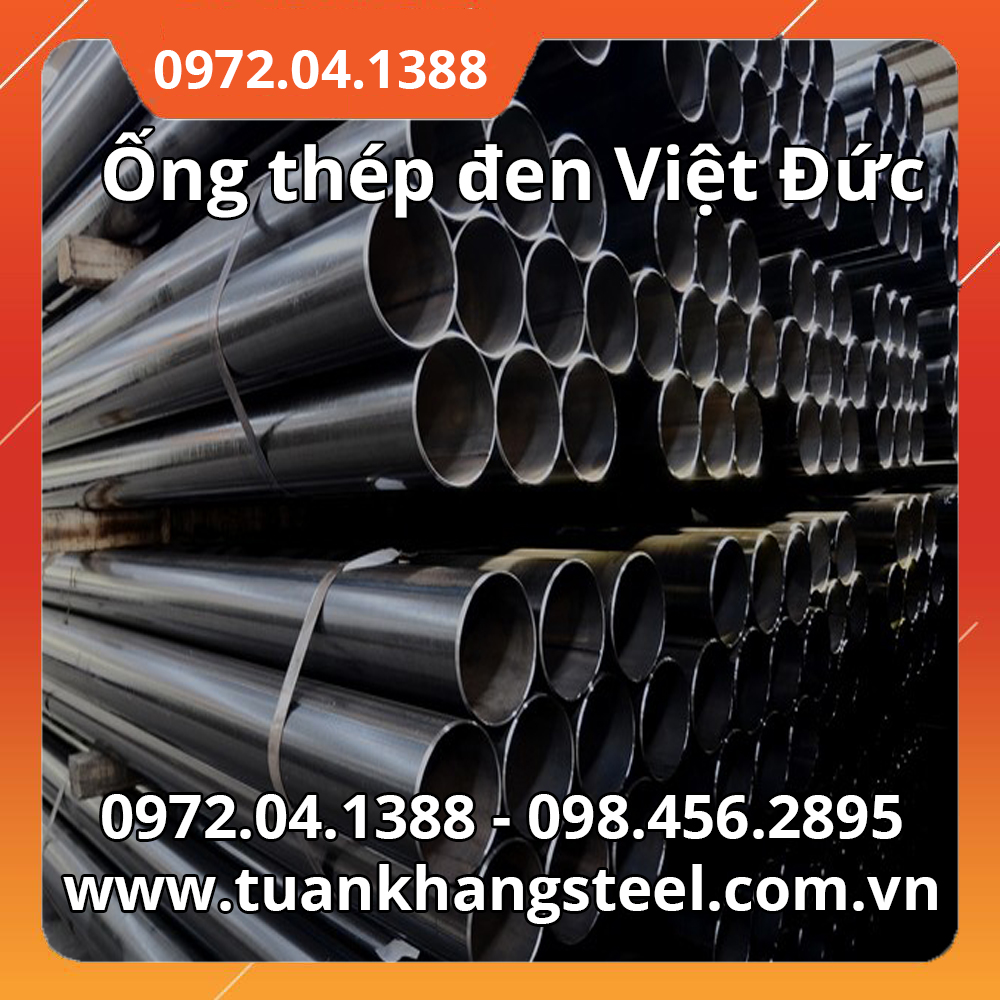 Ống thép đen Việt Đức Phi Ø21, Ø27 50cm 1 cây