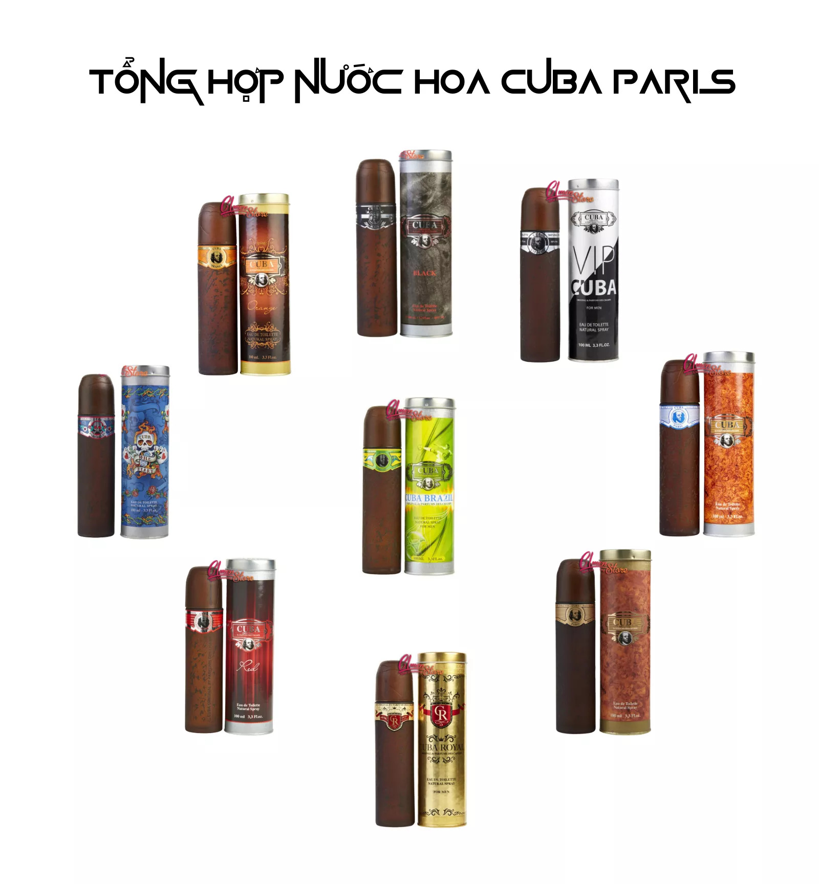 Tổng hợp | nước hoa cuba paris - full size