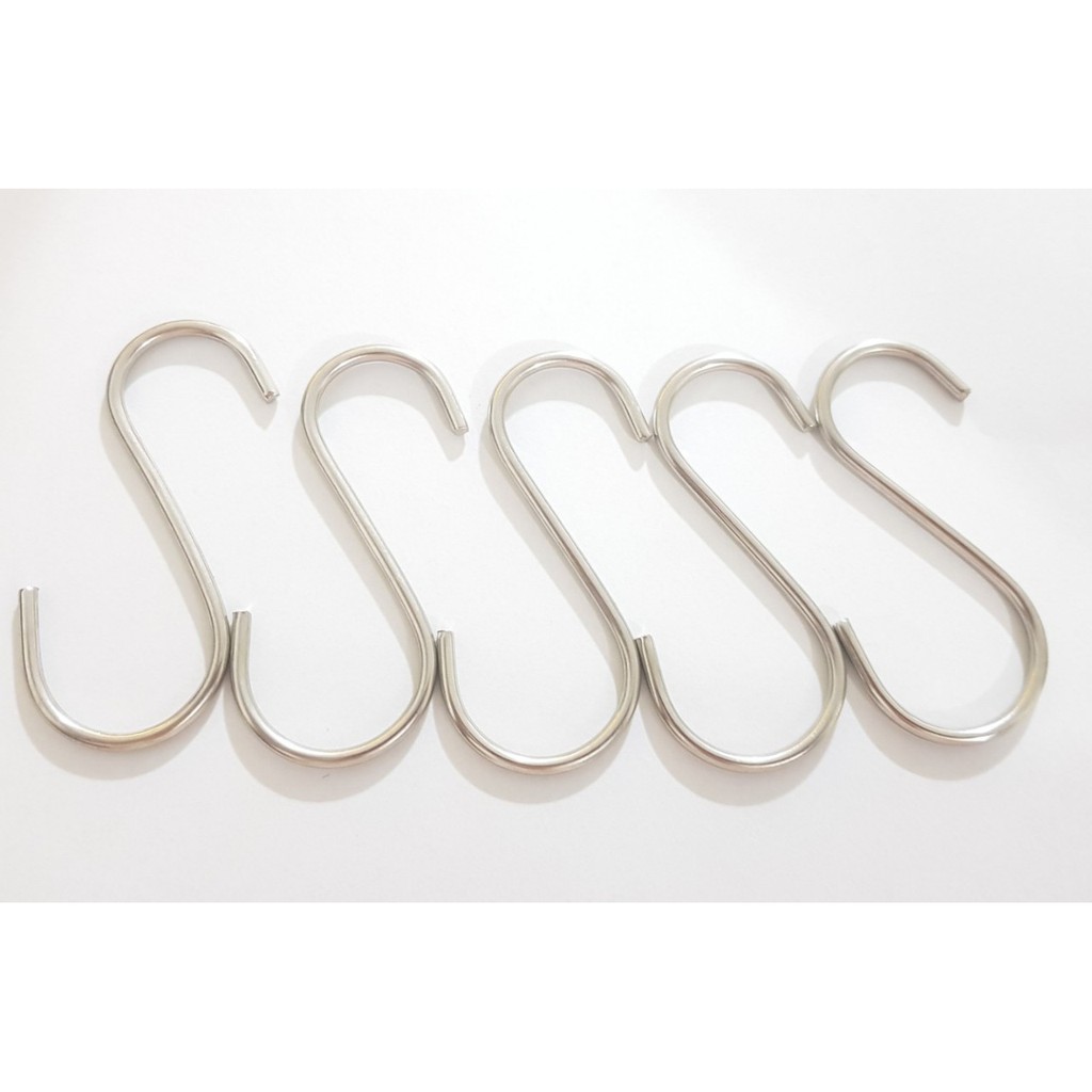 [HCM]Móc treo đồ INOX hình chữ S kích cỡ 6 cm
