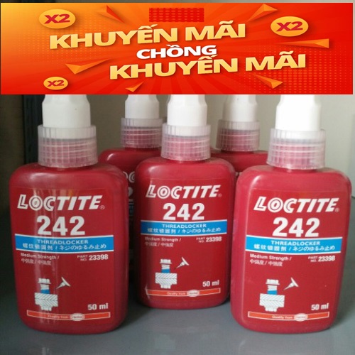 Thông tin kỹ thuật keo loctite 242 loại 50ml
