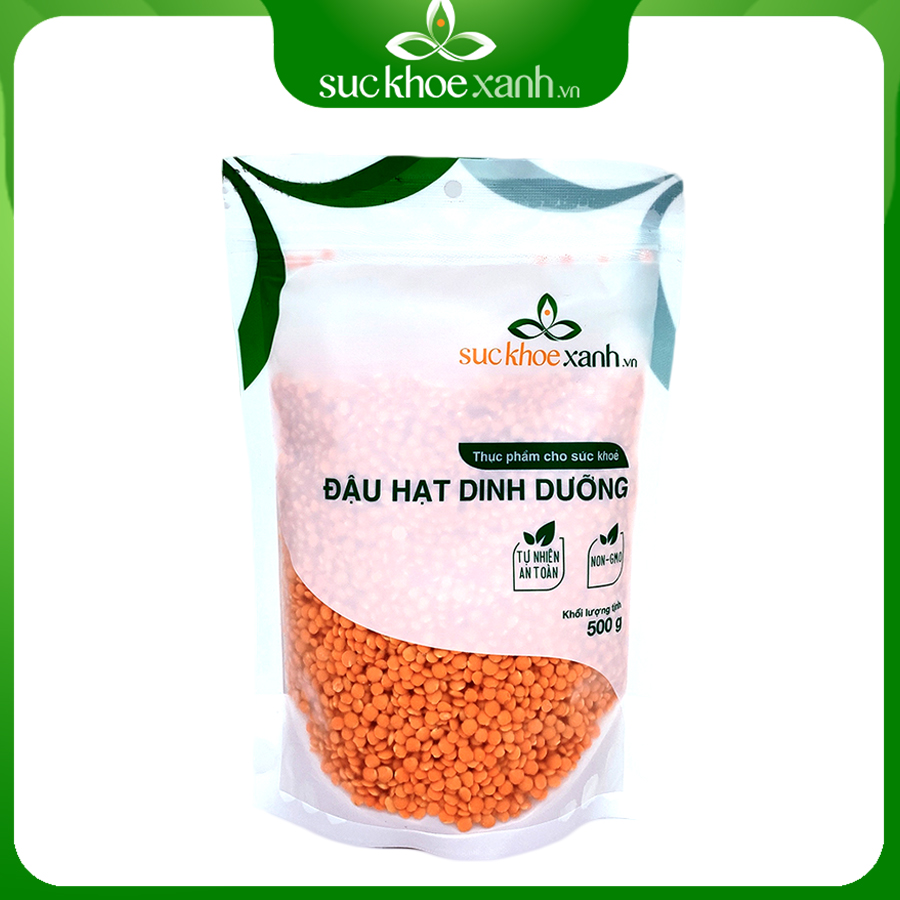 Đậu lăng đỏ nguyên hạt Sức Khỏe Xanh - 500g/túi - Nhập khẩu Canada chính hãng