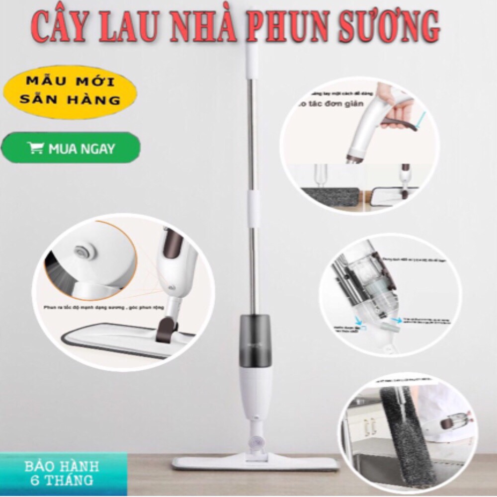 [Hàng Loại 1]Mẫu Mới Nhất 2020 Hàng QC, Cây Lau Nhà Phun Sương 3 In 1, Sạch Bụi Bẩn, Thích Hợp Với Tất Cả Các Loại Sàn Nhà, Bảo Hành 6 Tháng.