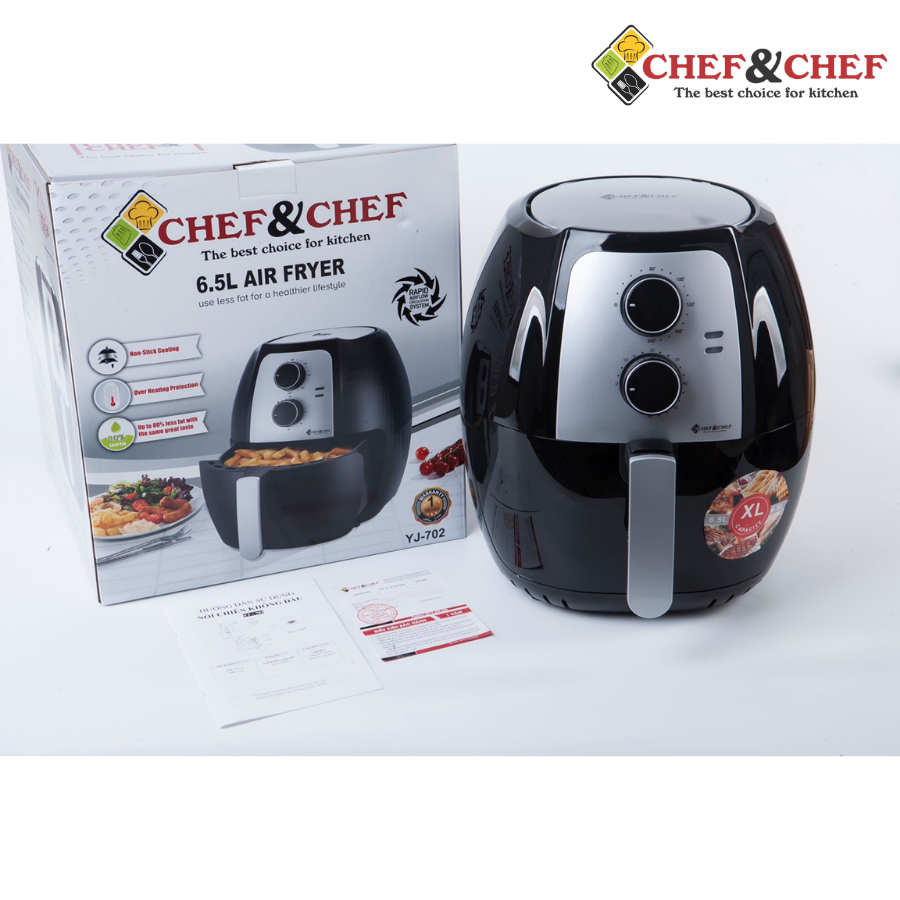 Nồi Chiên Không Dầu Chef And Chef 65L Có Hdsd Tiếng Việt Bảo Hành 12 Nồi Chiên Không Dầu Chef And Chef 65L Có Hdsd Tiếng Việt Bảo Hành 12