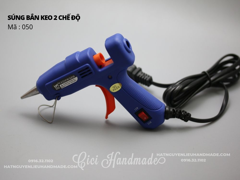 Súng bắn keo nến 2 chế độ dùng siêu keo nến súng keo Cici Handmade chuyên hạt đá hạt pha lê hạt cườm hạt tự làm