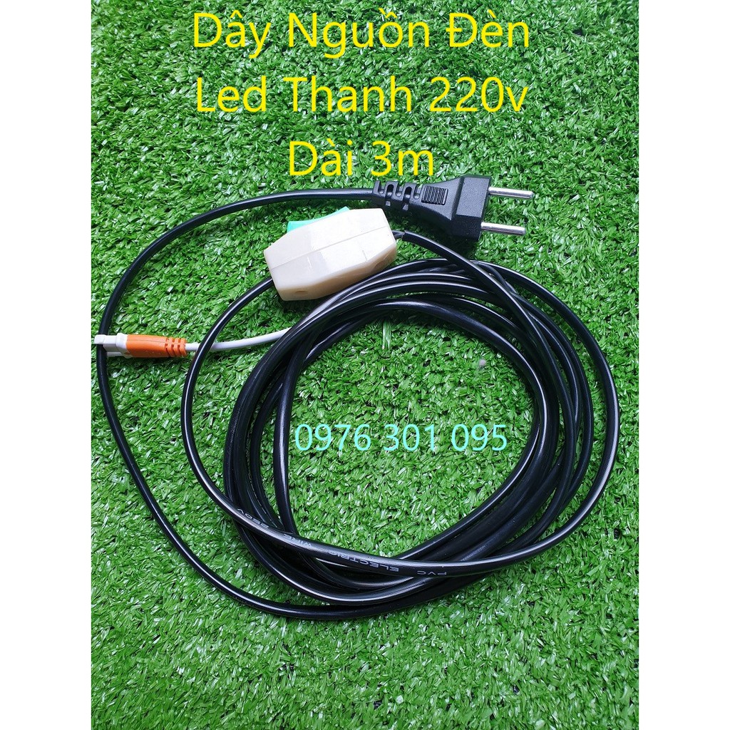Dây nguồn đèn led thanh 220v dài 3m