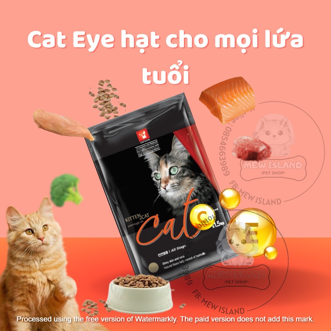Hạt CatEyes, hạt khô Hàn Quốc, thức ăn cho mèo mọi lứa tuổi