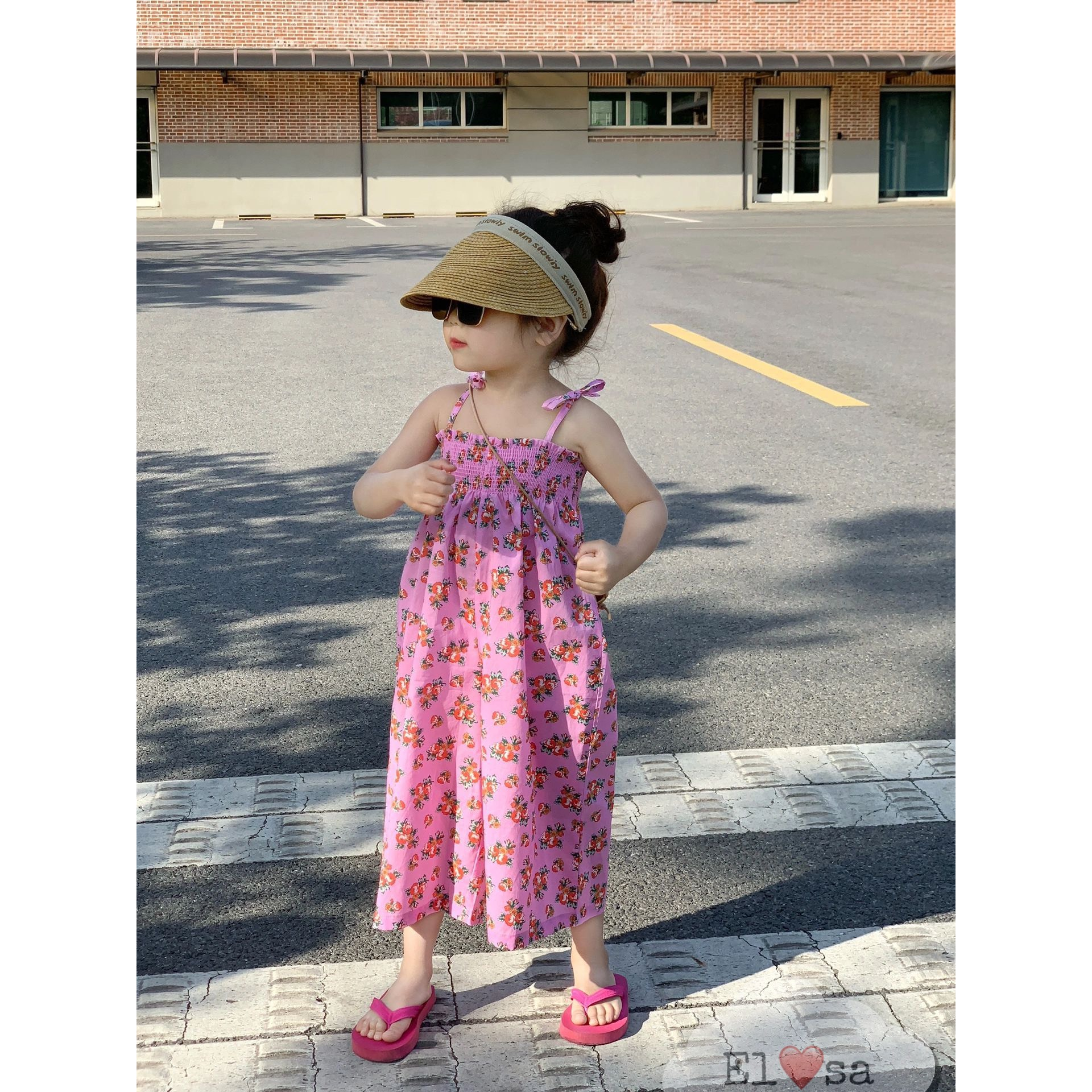 Váy Bé Gái - Jumpsuit Hoa Nhí Phong Cách Hàn Quốc Dễ Thương cho bé từ 1-5 Tuổi