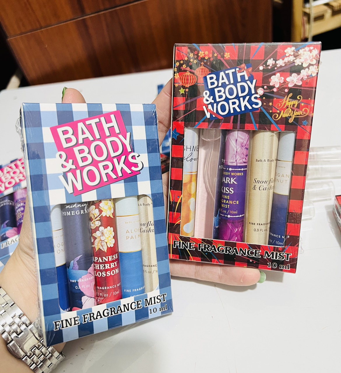 ( HÀNG MỸ ) Set 5 Chai Xịt Thơm Toàn Thân Body Mist Bath And Body Works 10ml Bath & Body Works (5 mùi ngẫu nhiên)