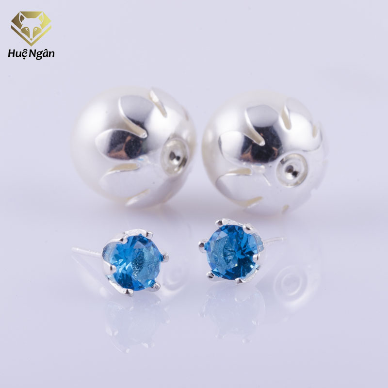 Bông tai bạc ý 925 huệ ngân- rye140799