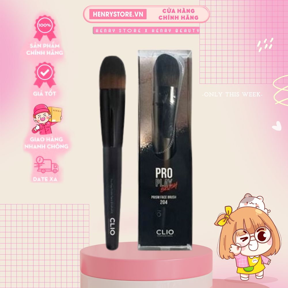 Cọ trang điểm clio pro play prism face brush 204