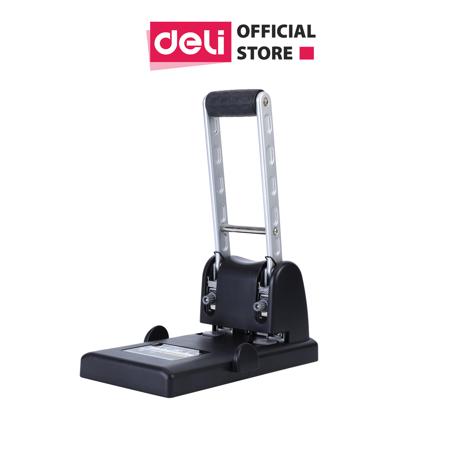 Máy đục lỗ đại 100 tờ Deli, Đen, ghi xám - 1 cái E0130