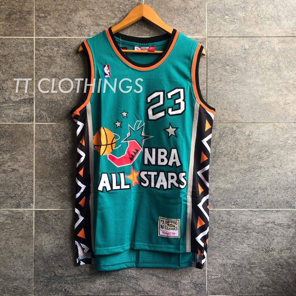 Top-quality Michael J0rdan 23 Chicago Bulls Retro All Star Turqoise Nba Basketball Jersey Singlet