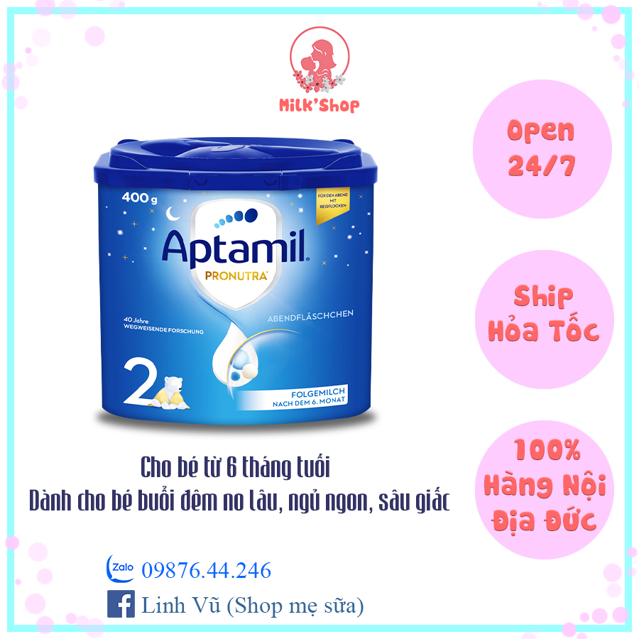 Sữa aptamil đêm nội địa đức mẫu mới - 400g