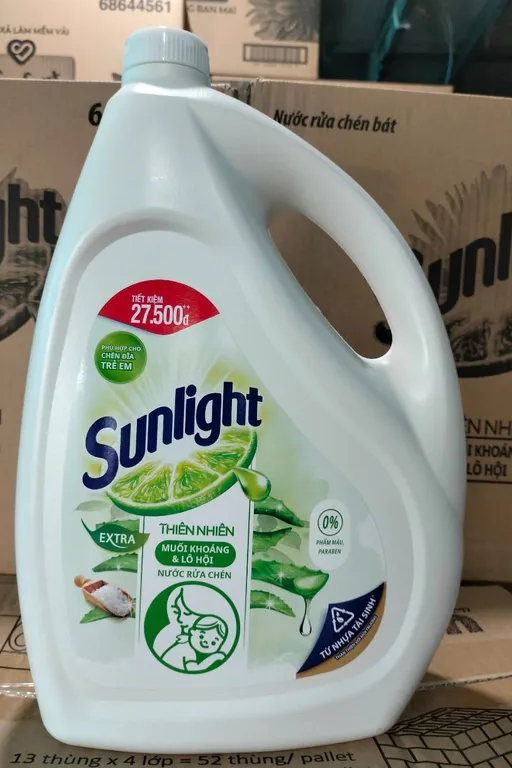 Nước rửa chén Sunlight Thiên nhiên Trắng can 3,6kg Gia Phát Trade
