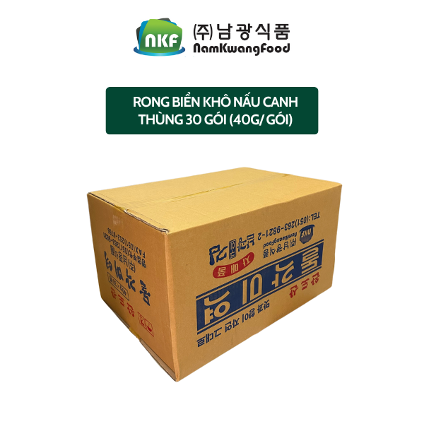 Rong biển khô nấu canh giải nhiệt thanh mát Namkwang Food 1 thùng 30 gói