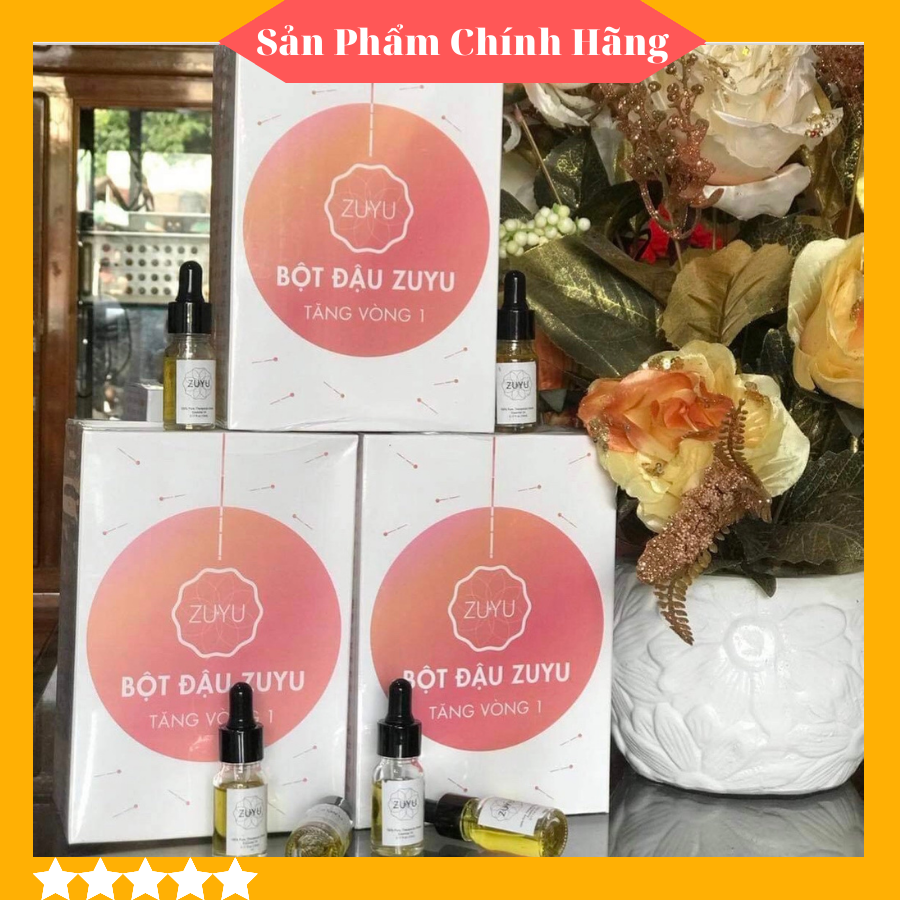 Combo sỉ 3 hộp bột đậu zuyu tăng vòng 1+tặng 3 tinh dầu massage+mặt nạ tế bào gốc+thước đo