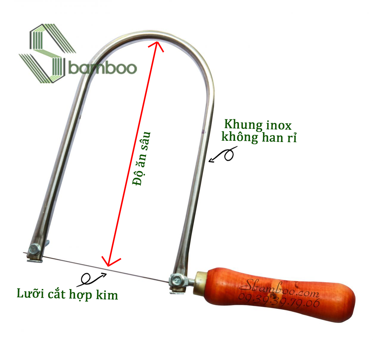 [HCM]Cưa lọng cầm tay thủ công Sbamboo