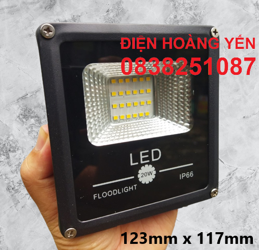 Đèn Pha led chiếu sáng ngoài trời Cao Cấp Chống Nước 20w