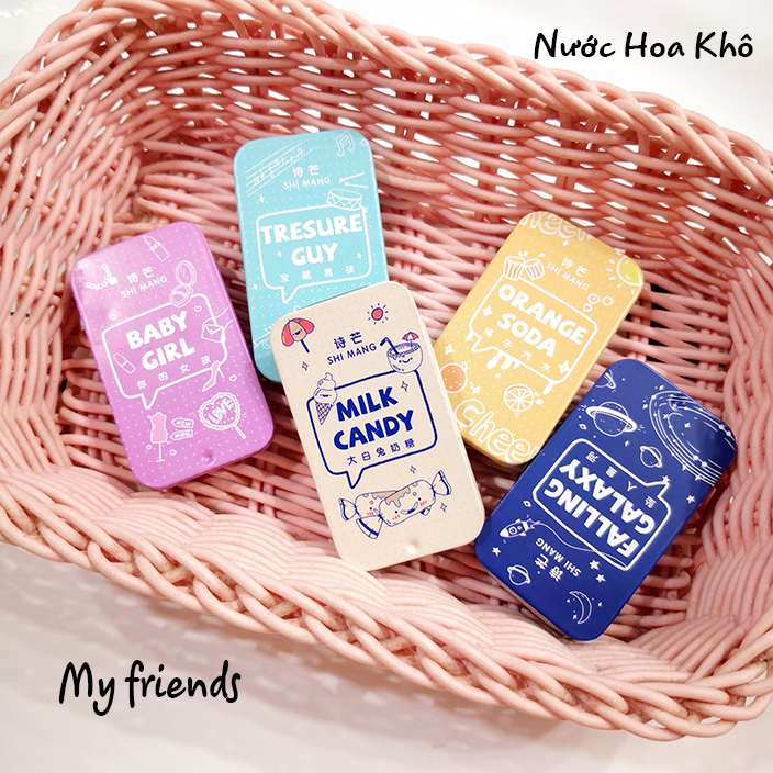 [HCM][ COMBO 10 HỘP ] Nước Hoa Khô Dạng Sáp Nước Hoa Shi Mang Hộp Nhỏ Xinh Xắn Nhiều Mùi Hương Dịu Ngọt Cho Bạn Nữ Ngày Hè Hương Thơm Dễ Chịu-Lưu Hương Lâu (Nước Hoa Khô Simang) Cho Chị Em Thơm Hơn Quyến Rũ Hơn