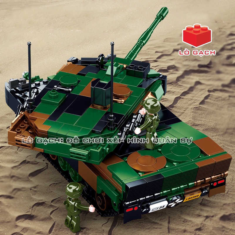 Bộ xếp hình xe tăng chiến đấu chủ lực leopard 2a5 - 2a4 2 trong 1 766 chi tiết