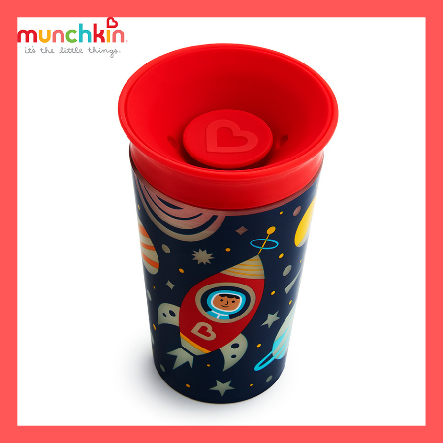 Cốc tập uống cho bé Munchkin của Mỹ MK21193 360° chống đổ phát sáng (266ml)