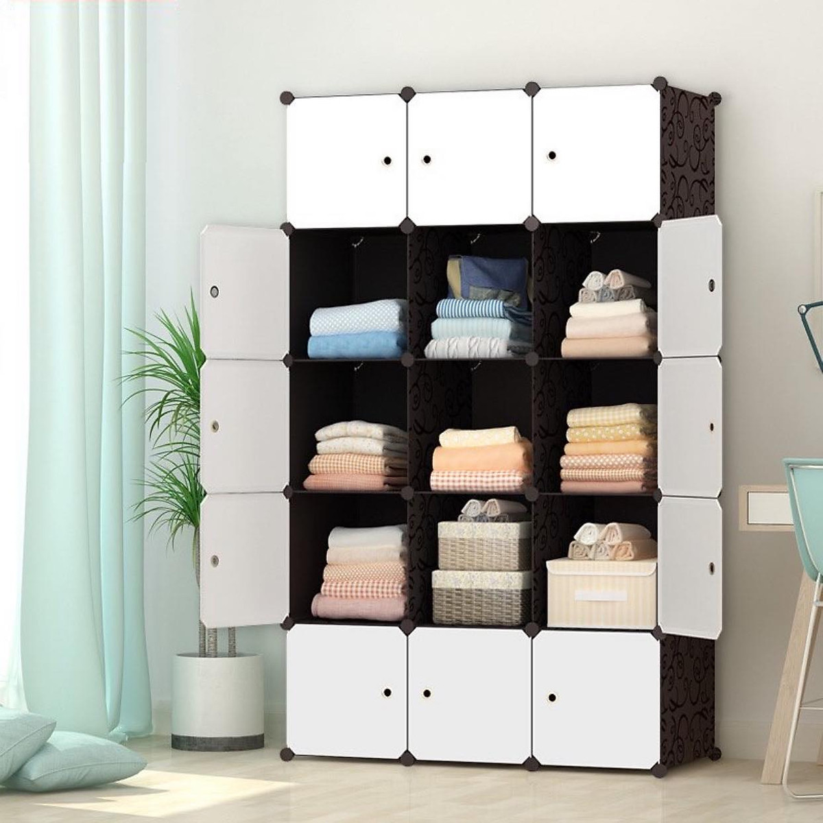 Tủ nhựa ghép 15 Ngăn phiên bản cao cấp mới