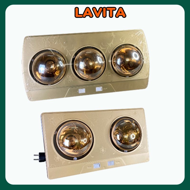 Đèn sưởi nhà tắm 2 bóng, 3 bóng Ouye chính hãng - LAVITA