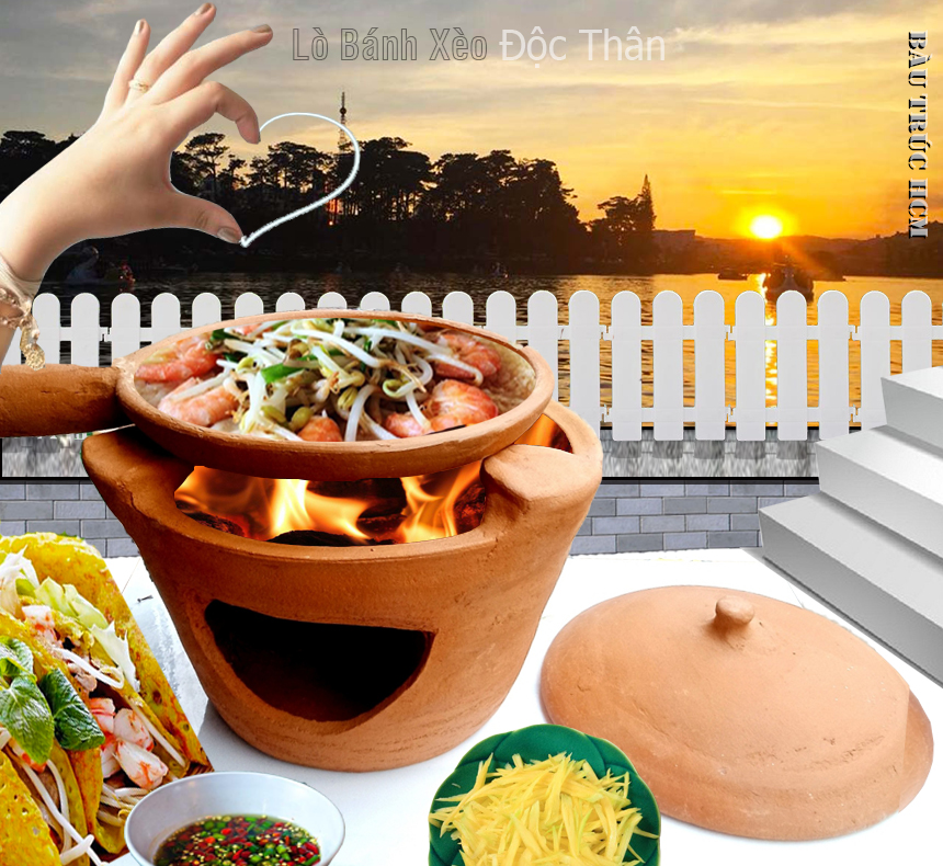 Bộ Combo Chảo Lò Bánh Xèo Big Size