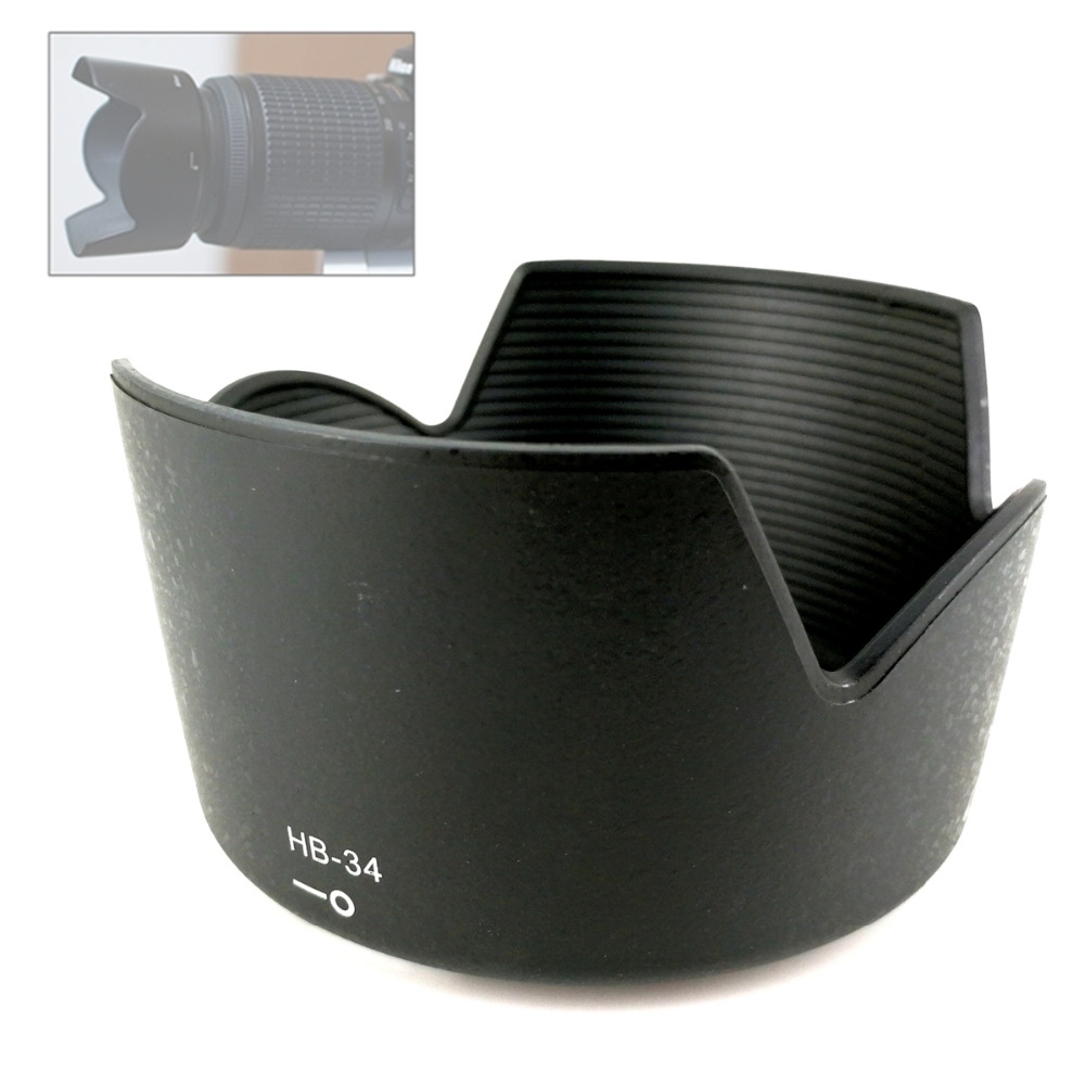 ♞∈ petal flower lens hood replace hb-34 for nikon af-s dx 55-200 mm f4-5.6g ed / 55-200mm f/4-5.6 g ed hb 34 hb34