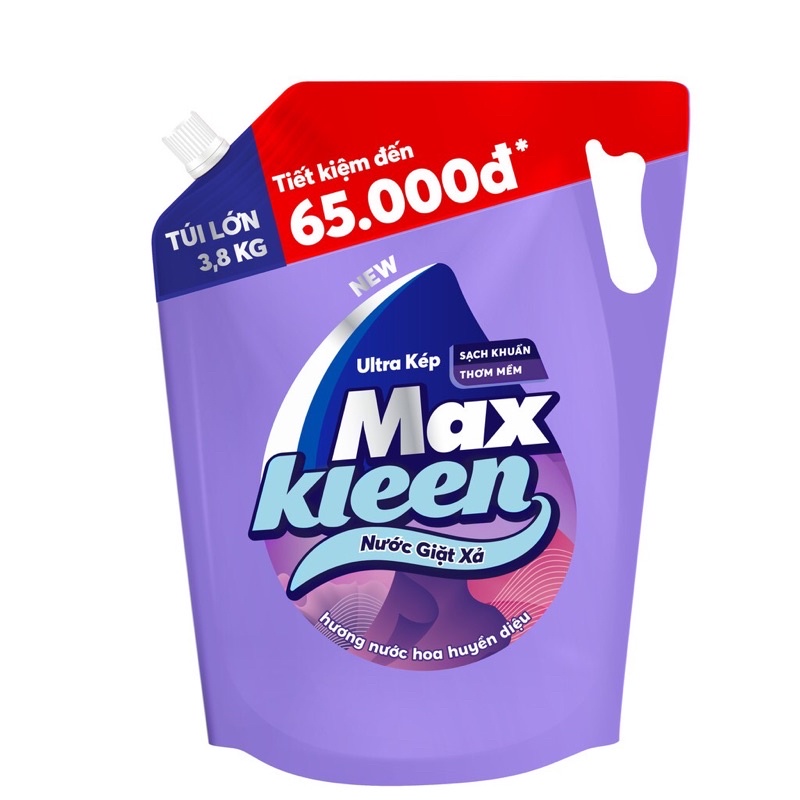 Nước Giặt Xả Maxkleen huyền diệu 3.8kg