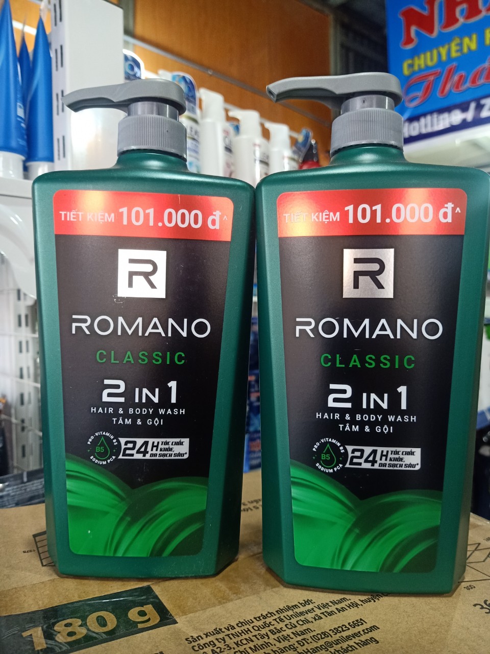 TẮM GỘI 2IN1 ROMANO 900ML CLASSIC