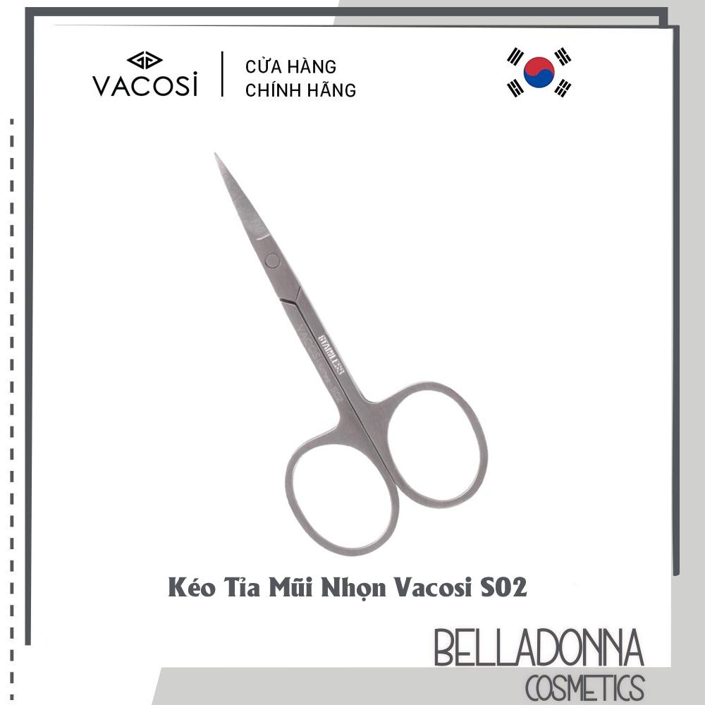 Kéo tỉa mũi nhọn hàn quốc vacosi curved scissors - s02