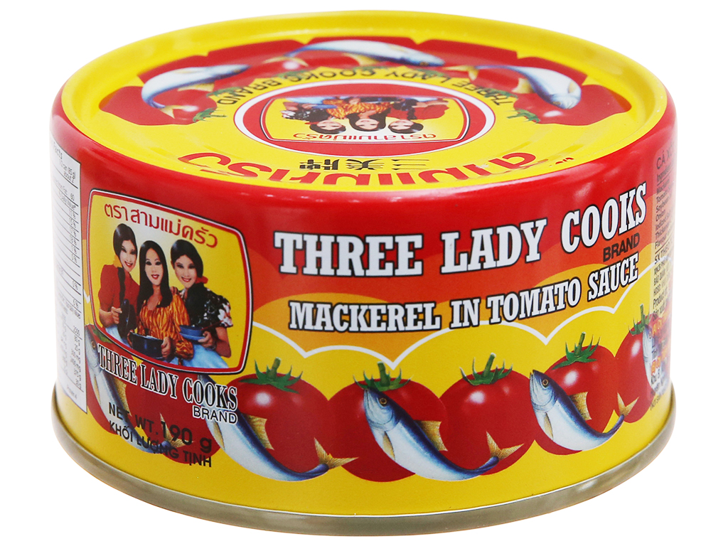 Combo 3 hộp cá 3 cô gái thái lan 190g - nắp giựt