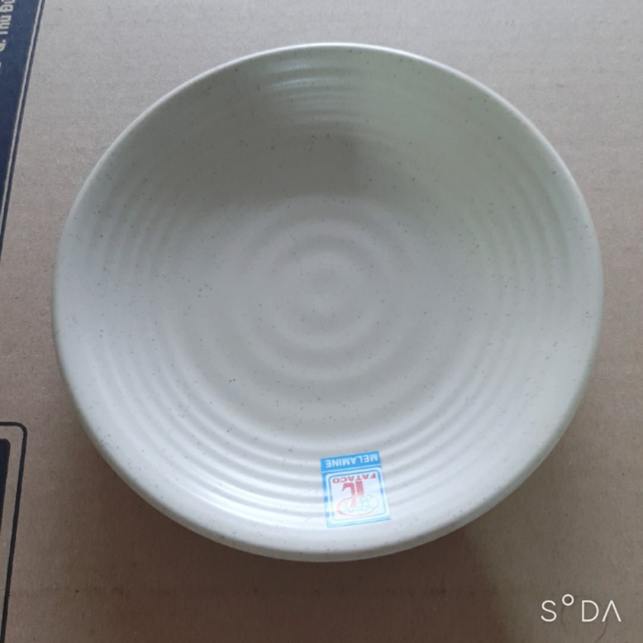 Dĩa tròn dg26n nhựa melamine nhám nâu- 5 size đa dạng -cao cấp -sang trọng